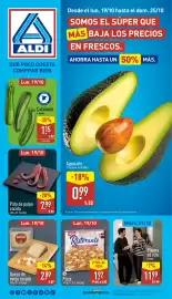 Folleto ALDI semana 43 Página 1: Dr.Oetker Ristorante pizza prosciutto €1,92, Pijama de rizo €11,99