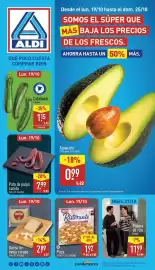 Folleto ALDI semana 43 Página 1: Dr.Oetker Ristorante pizza prosciutto €1,92, Pijama de rizo €11,99