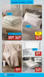 Folleto ALDI semana 43 Página 16: Novitesse Almohada ergonómica €14,99, Novitesse almohada de plumas de pato €9,99