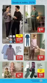Folleto ALDI semana 43 Página 19: Up2fashion pijama con leggings €9,99, Lily & Dan calcetines €1,99