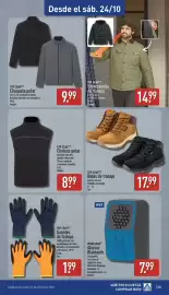 Folleto ALDI semana 43 Página 25: Top Craft chaqueta polar €9,99, Workzone altavoz bluetooth €7,99