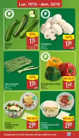Folleto ALDI semana 43 Página 5: Champiñones €1,09, Calabacín €1,15