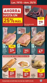 Folleto ALDI semana 43 Página 7: Filetes de lomo de cerdo €2,93, Secreto de cerdo blanco €4,19