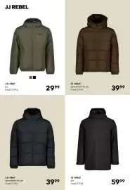 Scapino folder Pagina 12: JJ rebel jas €29,99, JJ rebel gewatteerde jas €39,99