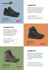 Scapino folder Pagina 5: MOUNTAINPEAK UN mountain peak wandelschoenen maat varieert 36-47 vanaf beschermt MOUN PEA 3999