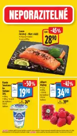 Albert leták | Supermarket Strana 3: KUNÍN SMETANA KE ŠLEHÁNÍ 31 % €19,90, Losos čerstvý – filet s kůží €28,90