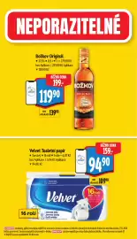 Albert leták týden 42 Strana 4: Božkov Originál €119,90, Velvet Toaletní papír €94,90