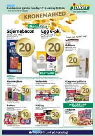 Joker kundeavis uke 42 Side 1: Sørlandsis €30,00, Egg 6-pk €20,00
