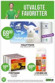 Kiwi kundeavis uke 42 Side 26: FYRSTIKKER €19,90, TOALETTPAPIR €69,90