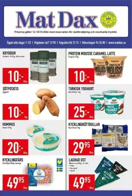 Matdax reklamblad (giltig till och med 18-10)