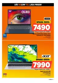 Power reklamblad vecka 42 Sida 13: Acer Aspire Lite AL15-45P €7.990,00, Lenovo IdeaPad Slim 3 Bärbar dator €7.490,00