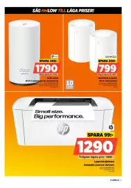 Power reklamblad vecka 42 Sida 15: Hp LaserJet-skrivare Kompakt LaserJet-skrivare €1.290,00, Tp-link deco outdoor €1.790,00