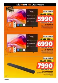 Power reklamblad vecka 42 Sida 2: Samsung 65" 4K Smart TV €6.990,00, Samsung 55" 4K Smart TV €5.990,00