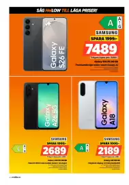 Power reklamblad vecka 42 Sida 22: Samsung galaxy a18 €2.189,00, Samsung galaxy a26 5g €2.689,00