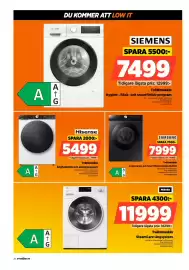 Power reklamblad vecka 42 Sida 28: Hisense tvättmaskin €5.499,00, Samsung tvättmaskin €7.999,00