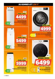 Power reklamblad vecka 42 Sida 30: Electrolux toppmatad tvättmaskin €5.499,00, Sene tvätt/tork €4.999,00