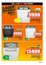 Power reklamblad vecka 42 Sida 31: Siemens integrerad diskmaskin €6.999,00, Miele integrerad diskmaskin €13.499,00
