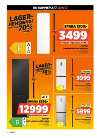 Power reklamblad vecka 42 Sida 34: Hisense kyl/frys €5.999,00, Hisense kyl/frys €5.999,00