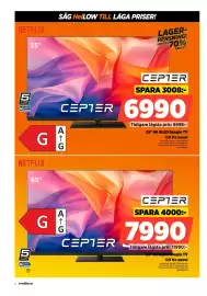 Power reklamblad vecka 42 Sida 4: Cepter 55" 4K QLED Google TV €6.990,00, Cepter 65" 4K QLED Google TV €7.990,00