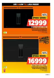 Power reklamblad vecka 42 Sida 45: Aeg induktionshäll med inbyggd fläkt bridge och sensefry-funktioner €16.999,00