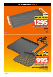 Power reklamblad vecka 42 Sida 48: AEG pizzabakningsset €995,00, Aeg stekhäll €1.295,00