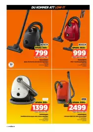 Power reklamblad vecka 42 Sida 50: Miele Dammsugare €2.499,00, Bosch dammsugare €799,00