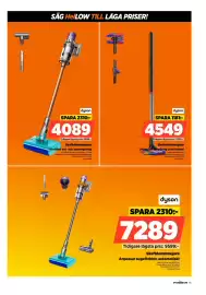 Power reklamblad vecka 42 Sida 55: Dyson skaftdammsugare €4.089,00, Dyson skaftdammsugare €7.289,00