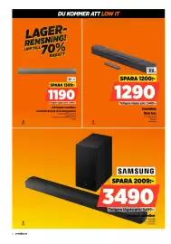 Power reklamblad vecka 42 Sida 6: Samsung 5.1-kanals soundbar €3.490,00, Jbl soundbar djup bas €1.290,00