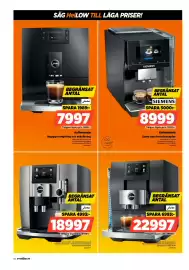 Power reklamblad vecka 42 Sida 60: Siemens kaffemaskin €8.999,00, Jura Z10 €22.997,00