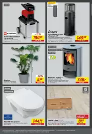 Toom Baumarkt Prospekt woche 43 Seite 4: Laminat „Pinie“ €8,99, Kaminofen „Nyborg“ €749,00