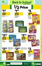 Woolworths catalogue week 42 Page 4: Kellogg’s LCMs Bars €2,25, John West Tuna €1,45