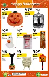 Woolworths catalogue week 42 Page 44: Halloween Tabletop Light Up Pumpkin €9,50, Halloween Bird In Cage €17,50