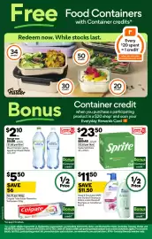 Woolworths catalogue week 42 Page 10: Mount Franklin Lightly Sparkling Mineral Water €2,10, Sprite Soft Drink €23,50