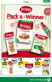 Woolworths catalogue week 42 Page 28: Primo Sliced Meats €3,00, Primo Stackers €2,70