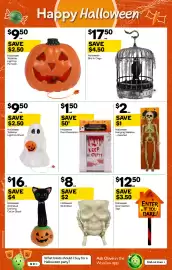 Woolworths catalogue week 42 Page 44: Halloween Door Decoration €1,50, Halloween Bird In Cage €17,50