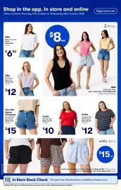 Woolworths catalogue week 42 Page 50: The 1964 Denim Company A Line Short, Bay Wash €15,00, &Me Washed V Neck Tee €12,00