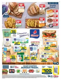 Pick n Pay catalogue week 42 Page 4: PnP Ciabatta €18,99, PnP Yellow Raisin Bread €18,99