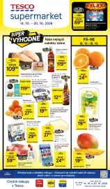 Tesco leták týden 42 Strana 1: Tesco Kuřecí prsní řízky €109,90, Danone Actimel Probiotický jogurtový nápoj €69,90