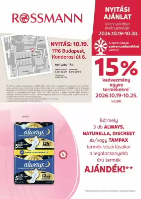 Rossmann akciós újság (érvényes eddig: 30-10)