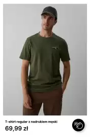 4F gazetka tydzień 42 Strona 2: T-shirt regular z nadrukiem męski €69,99