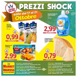 Volantino Market Ingross Pagina 20: Bastoncini Findus €2,99, Succhi Classici Santal €0,99