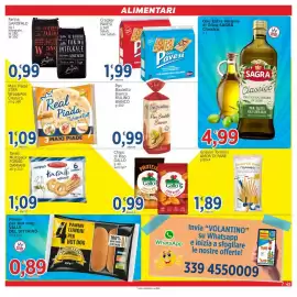 Volantino Market Ingross Pagina 7: Olio Extra Vergine di Oliva Sagra Classico €4,99, Real Piada Wrap & Roll Classica €1,09