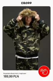 Cropp gazetka tydzień 42 Strona 4: Rozpinana bluza moro z kapturem Cropp €189,99