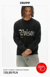 Cropp gazetka tydzień 42 Strona 9: Sweter z napisem i metalowymi detalami Cropp €139,99
