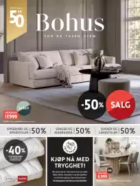 Bohus kundeavis Side 1: CHRISTO spisebord og CINDY spisestol €6.999,00, CLOUD 3 seter og HØVIK sofabord €17.999,00