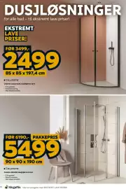 Megaflis kundeavis Side 10: Celeste Celeste MH200 dusjhjørne krom €5.499,00, Celeste Lucca buet dusjhjørne sort €2.499,00