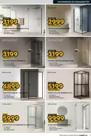 Megaflis kundeavis Side 11: Celeste Trento rett dusjkabinett sort €5.199,00, Innovation Silke fast dusjvegg sort €3.199,00