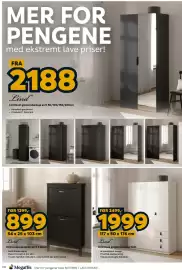 Megaflis kundeavis Side 20: Lind Lind Base garderobeskap hvit €1.999,00, Lind Leona skoskap sort 2 dører €899,00