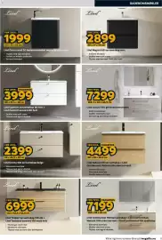 Megaflis kundeavis Side 5: Lind Luxury 100 grå baderomsmøbel €7.299,00, Lind Crema 100 servantskap beige €2.399,00