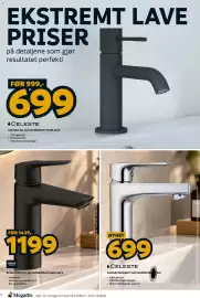 Megaflis kundeavis Side 6: Celeste Newport servantbatteri trom €699,00, Grohe Start m servantbatteri matt sort €1.199,00
